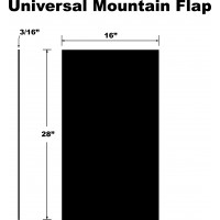 MOUNTAIN SNOWFLAP UNIVERSAL BLACK