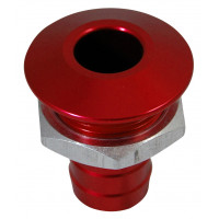 BILLET THRU-HULL WATER FITTING BILGE PUMP OUTLET RED