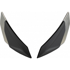 SENTINEL FRONT SIDE VENTS PAIR CHARCOAL CHROME