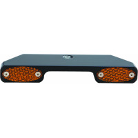 TURN SIGNAL BAR W/AMBER LED NARROW GLIDE BLK