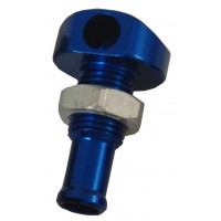 BILLET THRU-HULL WATER FITTING BLUE 3/8