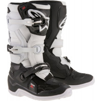 TECH 7S BOOTS BLACK/WHITE SZ 02