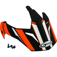 VISOR W/SCREWS VERTICAL GM-11 BLACK/HI-VIS ORANGE