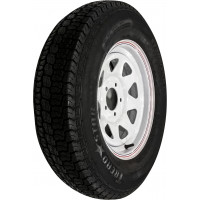 TRAILER TIRE AND WHEEL ASSEMBLY WHITE