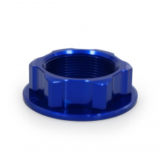 STEERING STEM NUT BLUE HON/YAM/SUZ