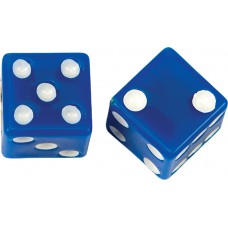 VALVE STEM CAPS BLUE DICE PR