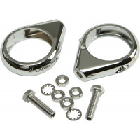 TURNSIGNAL CLAMPS 49MM PR CHROME
