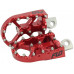 BMX STYLE FOOT PEGS RED