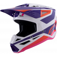 SM3 HEAT HELMET WHITE/PURPLE/PINK GLOSSY LG