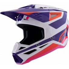 SM3 HEAT HELMET WHITE/PURPLE/PINK GLOSSY LG