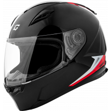 FF-49 SYTH HELMET BLACK/RED 2X