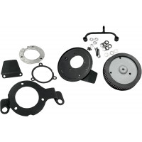 M8 ROUND HI PERFORM SATIN BLACK A/C AND BREATHER KIT