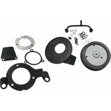 M8 ROUND HI PERFORM SATIN BLACK A/C AND BREATHER KIT