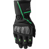 S1 GLOVE BLK/FLO-GREEN LEATHER SM