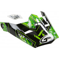 VISOR W/SCREWS HOOPER MX-46Y BLACK/GREEN YS-YL