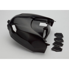 VENTED AIR BOX COVER W/PLUGS - BLACK