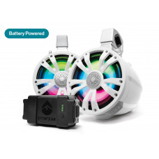EXTRMTOWER 2-PK 8  SPKR SPKR + BTRY  1 NON-AMP WHT