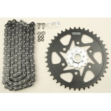 SPROCKET/CHAIN KIT STL/STL 14/42T SIL SX3 520-108L BLK