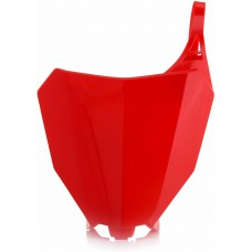 FRONT NUMBER PLATE RED
