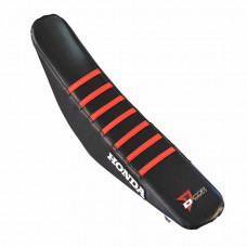 SEAT COVER BLACK W/RED RIBS HON SEAT COVER BLACK W/RED RIBS HON