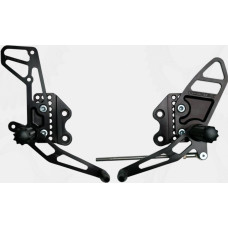 REAR SET COMPLETE BLK SUZ