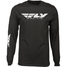 FLY CORPORATE LONG SLEEVE TEE BLACK LG