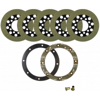 CLUTCH PACKS FRICTION KEVLAR BIG TWIN 67-83 W/BACKING PLATE