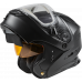 MD-01S MODULAR SNOW HELMET W/ELECTRIC SHIELD MATTE BLK MD