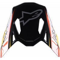 S-M10 CARBON META2 VISOR BLACK/YELLOW/ORANGE GLOSSY