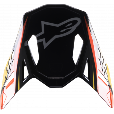 S-M10 CARBON META2 VISOR BLACK/YELLOW/ORANGE GLOSSY