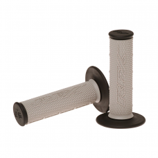 DUAL COMPOUND GRIPS GREY WITH BLACK ENDS DUAL COMPOUND GRIPS GREY WITH BLACK ENDS