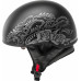 HH-65 HALF HELMET ROSE NAKED MATTE BLACK/SILVER XS