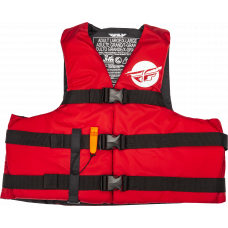 NYLON FLOTATION VEST RED/WHITE 2X