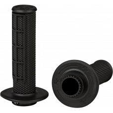 CONTROL MX LOCK-ON GRIPS BLACK - HALF WAFFLE