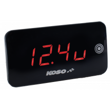 SUPER SLIM TOUCH SCREEN VOLT & TEMP GAUGE RED DISPLAY