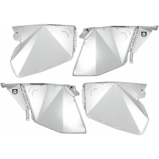 TRADITIONAL HALF DOORS SPARKLE SILVER METALLIC POL
