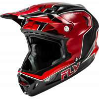 WERX-R FLOW CARBON HELMET BLACK CARBON/RED LG