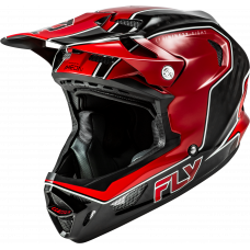 WERX-R FLOW CARBON HELMET BLACK CARBON/RED MD