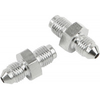 JIC TO -3 TUBE ADAPTER PAIR 3/8-24 MALE CHROME 3/8
