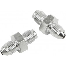 JIC TO -3 TUBE ADAPTER PAIR 3/8-24 MALE CHROME 3/8