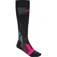 SNOW HEAVYWEIGHT WOOL SOCK BLACK/PINK LG/XL
