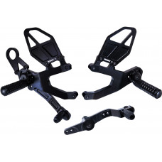 REAR SET COMPLETE BLK BMW