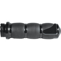 VELVET AIR GRIPS W/CABLE THROTTLE BOSS BLACK