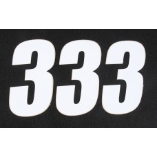 NUMBER 3 WHITE 4