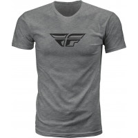 FLY F-WING TEE DARK GREY HEATHER 2X