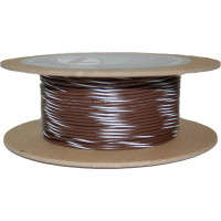 #18-GAUGE BROWN/WHITE STRIPE 100' SPOOL OF PRIMARY WIRE