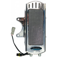 SIDE MOUNT OIL COOLER M8 TOURING `17-23  CHROME