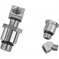OIL PRESSURE GAUGE FITTING SET CHROME