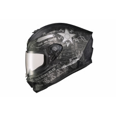 EXO-R420 FULL-FACE HELMET LONE STAR BLACK/SILVER 3X