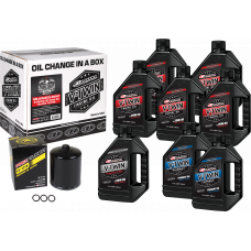 V-TWIN SYN OIL CHANGE KIT M8 BLACK FILTER